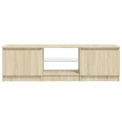 vidaXL Szafka pod TV z oświetleniem LED, dąb sonoma, 120x30x35,5 cm