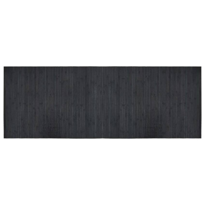 vidaXL Dywan prostokątny, szary, 70x200 cm, bambusowy