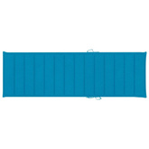 vidaXL Leżak z niebieską poduszką, impregnowane drewno sosnowe