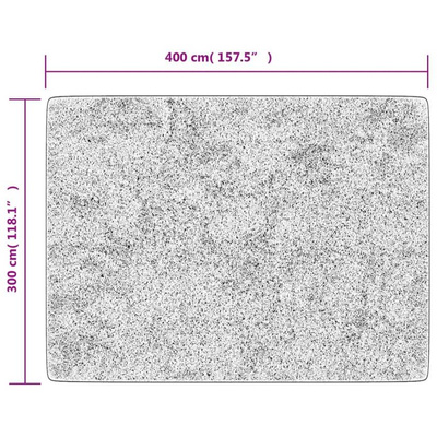 vidaXL Dywan z możliwością prania, czarno-złoty, 400x300 cm