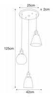 wisząca K-8036B-3 z serii SAMANTA Lampa