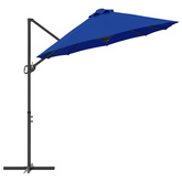 Parasol plażowy 372 x 198 x 243 cm Poliester i aluminium