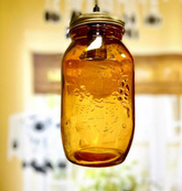 Lampa sufitowa wisząca 1X40W E214 pomarańczowy JARS 31-42880