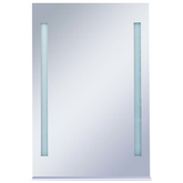 vidaXL Ścienne lustro łazienkowe z LED, z półką, 60 x 80 cm
