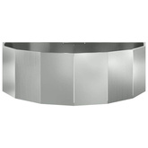 Donica Srebrny 120 x 60 x 35 cm Stal Galwanizowana