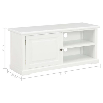 Szafka pod TV, biała, 90x30x40 cm, drewniana vidaXL