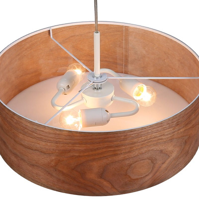 Lampa Wisząca Drewniana ?45cm 3XE27 Abruzzo Bosco