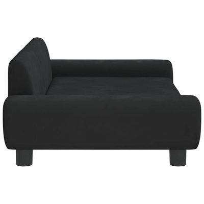 vidaXL Legowisko dla psa, czarne, 100x54x33 cm, aksamitne