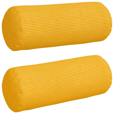 Poduszki Wałkowe 2 pcs Jasnożółty ? 15 x 40 cm