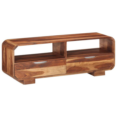 vidaXL Szafka pod TV, 110x30x40 cm, lite drewno akacjowe