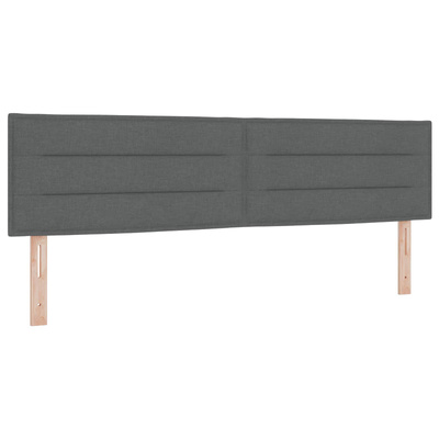 Łóżko z pojemnikiem i materacem LED ciemnoszary 180 x 200 cm