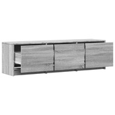 Szafka RTV z LED 140x34x40 cm Szary Sonoma Drewno inżynieryjne