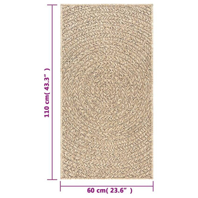 vidaXL Dywan ZIZUR, 60x110 cm, stylizowany na jutowy