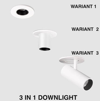 3in1 Smart Mini Downlight 8W 3000K
