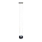 Lampa wisząca GLAM 1 BLACK/STRIPE