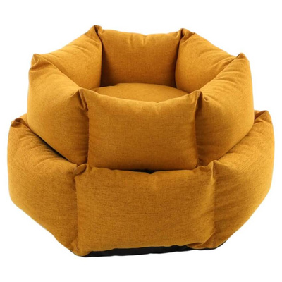 FLAMINGO Legowisko Ziva, sześciokątne, z suwakiem, 50x18 cm, ochra