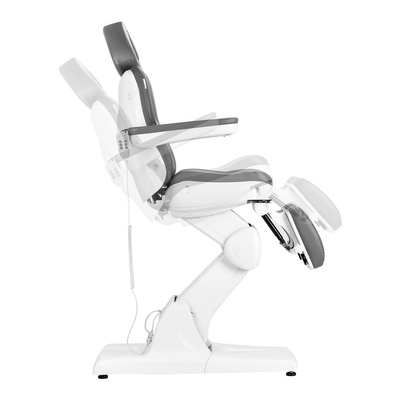 Fotel kosmetyczny elektr. Azzurro 870S pedi 3 siln. szary 109082