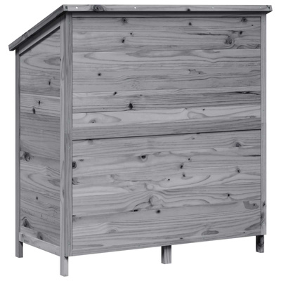 Shed ogrodowy Szary 106,5 x 56 x 113,5 cm Drewno Świerkowe