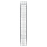 Kosze gabionowe, 4 szt, 200x30x180/200 cm, galwanizowane żelazo
