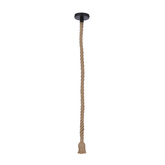 Zawiesie do lampy E27 100cm sznur brązowy 31-04888