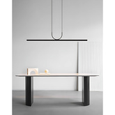 Lampa wisząca Abigali Persivald 24W liniowa 120cm czarny