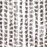 Zasłona przeciwko owadom, taupe i biel, 90x200 cm, szenil