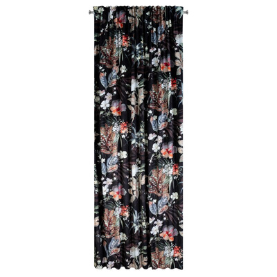 Zasłona Alani czarna 140x270