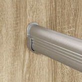 Drążek do szafy 12 pcs Srebrny 464 x 15 x 29 mm Stop Aluminium