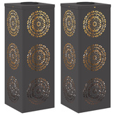 Słoneczna LED lampa na ścieżkę 2 pcs Czarny