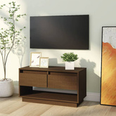 vidaXL Szafka pod TV, miodowy brąz, 74x34x40 cm, lite drewno sosnowe