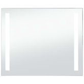 vidaXL Ścienne lustro łazienkowe z LED, 80 x 60 cm
