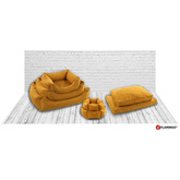 FLAMINGO Legowisko Ziva, sześciokątne, z suwakiem, 50x18 cm, ochra