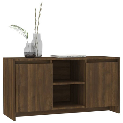 vidaXL Szafka pod TV, brązowy dąb, 102x37,5x52,5 cm