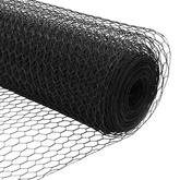 Ogrodzenie heksagonalne 1,5 x 100 m PVC Szary
