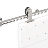 System do mocowania drzwi przesuwnych, 200 cm, stal, srebrny