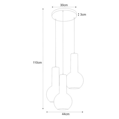 Lampa wisząca K-4522 z serii ARVI BLACK