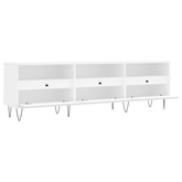 Szafka pod TV, biała, 150x30x44,5 cm, materiał drewnopochodny vidaXL