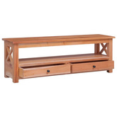 vidaXL Szafka pod TV, 120x30x40 cm, lite drewno mahoniowe