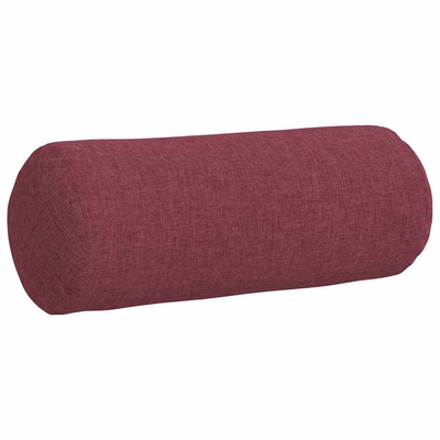 Poduszki Wałkowe 2 pcs Czerwone wino ? 15 x 40 cm tkanina