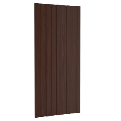 Panel dachowy 12 pcs brązowy 100 x 45 cm Stal galwanizowana