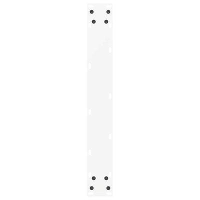 Nogi do stołu barowego w kształcie litery U 2 szt. Białe 60x(100-101) cm Stal
