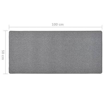 vidaXL Dywanik, ciemnoszary, 50 x 100 cm