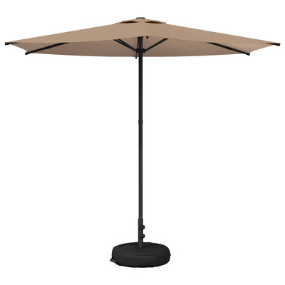 Parasol ogrodowy z podstawą 270 x 270 cm Poliester Prostokątny
