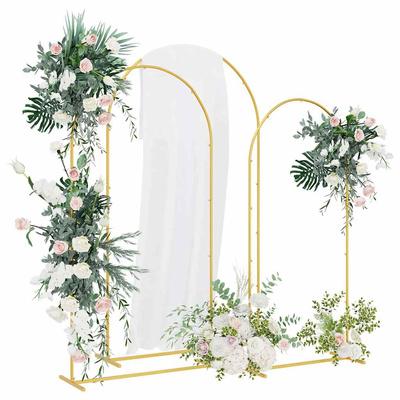 Łuk Ślubny 3 pcs złoty Stal