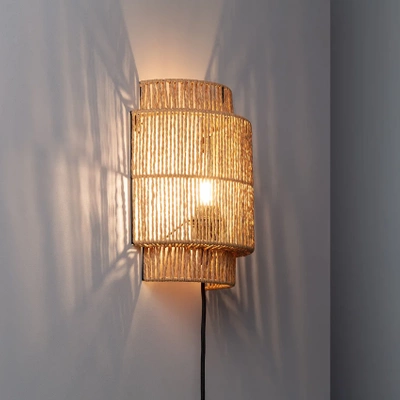 Kinkiet LED z Rattanu Boho Abruzzo Arianna E27
