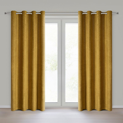 Zasłona Pier złota 140x250