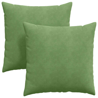 Poduszki na sofę 2 pcs jasnozielony 80 x 80 cm
