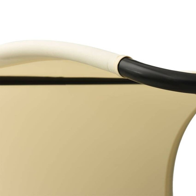 vidaXL Podwójny leżak z baldachimem, tkanina textilene, krem i zieleń