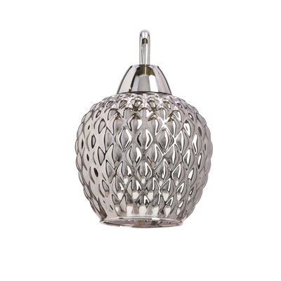 TOBIAS lampa kinkiet chromowy 1x40W E27 klosz dymiony 21-35240