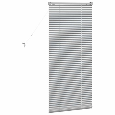 Żaluzje weneckie Srebrny 130 x 60 cm Aluminium